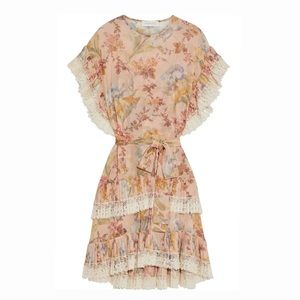 Zimmermann Floral Pleated Dress